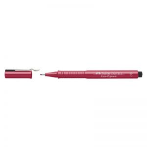 Cienkopis Faber-Castell Ecco Pigment, 0.7mm, czerwony